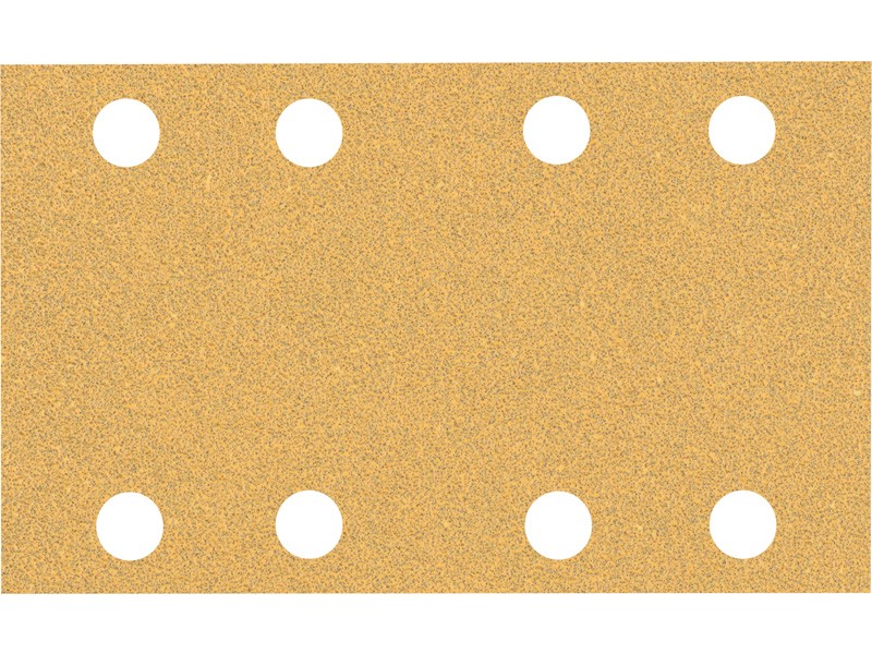 Brusni papir EXPERT Bosch z 8 luknjami za vibracijske brusilnike, Dimenzije: 80x133 mm, Zrnatost: 60, 2608900878